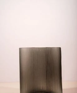 The-Golden-Triangle-India Vases Frosted Fluted Glass Vase