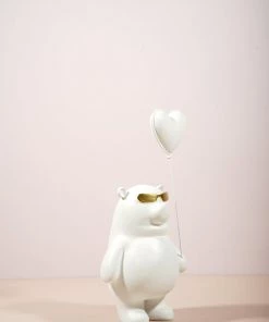 The Golden Triangle India Billy Bear Holding A Balloon - White Artefacts