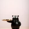 The Golden Triangle India Artefacts Billy Bear Holding A Tray - Black