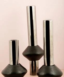 The Golden Triangle India Sculpt Pipe Vase - Medium Vases