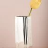 The Golden Triangle India Maximus Metallic Silver Vase - Tall Glitz Collection