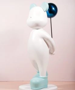 The Golden Triangle India White Bear Holding A Balloon Artefacts