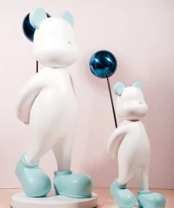 The Golden Triangle India White Bear Holding A Balloon Artefacts