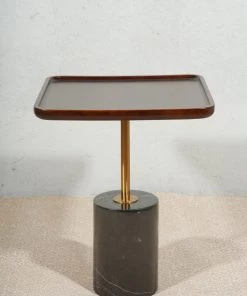 The-Golden-Triangle-India Azul Side Table - Black Furniture