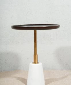 The-Golden-Triangle-India Furniture Dijon Side Table - Black
