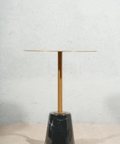 The-Golden-Triangle-India Troyes Side Table - Black Furniture