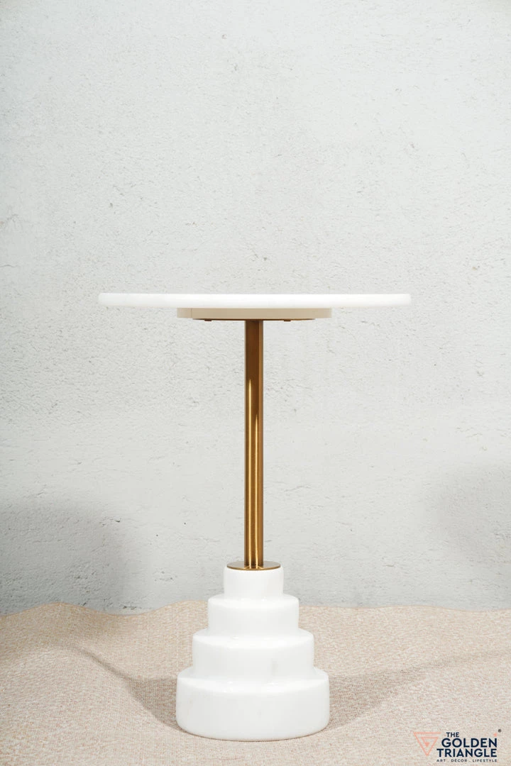 The-Golden-Triangle-India Furniture Rouen Side Table - White 4 The-Golden-Triangle-India Furniture Rouen Side Table - White