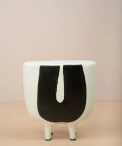 The Golden Triangle India Canoe Vase - White Vases