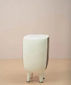 The Golden Triangle India Canoe Vase - White Vases