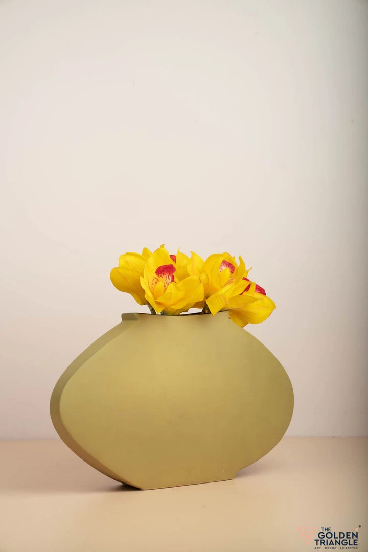 The Golden Triangle India Gustav Nordic Vase - Olive Vases 5 The Golden Triangle India Gustav Nordic Vase - Olive Vases