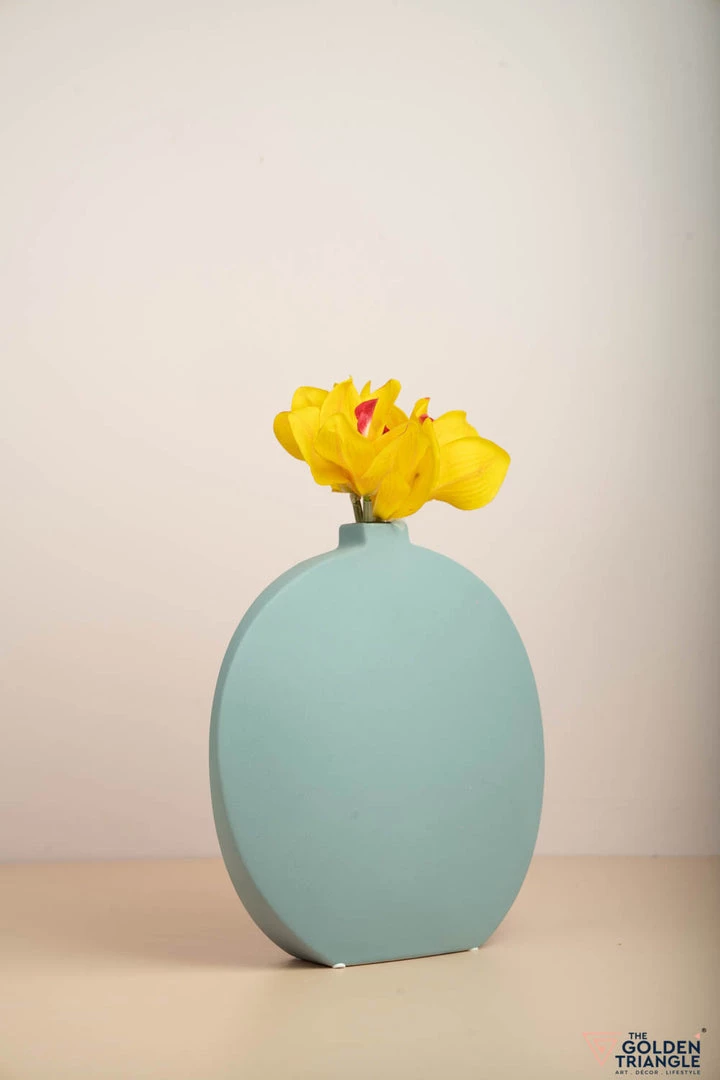 The Golden Triangle India Vases Iben Nordic Vase - Sky Blue 4 The Golden Triangle India Vases Iben Nordic Vase - Sky Blue