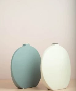 The Golden Triangle India Iben Nordic Vase - White Vases