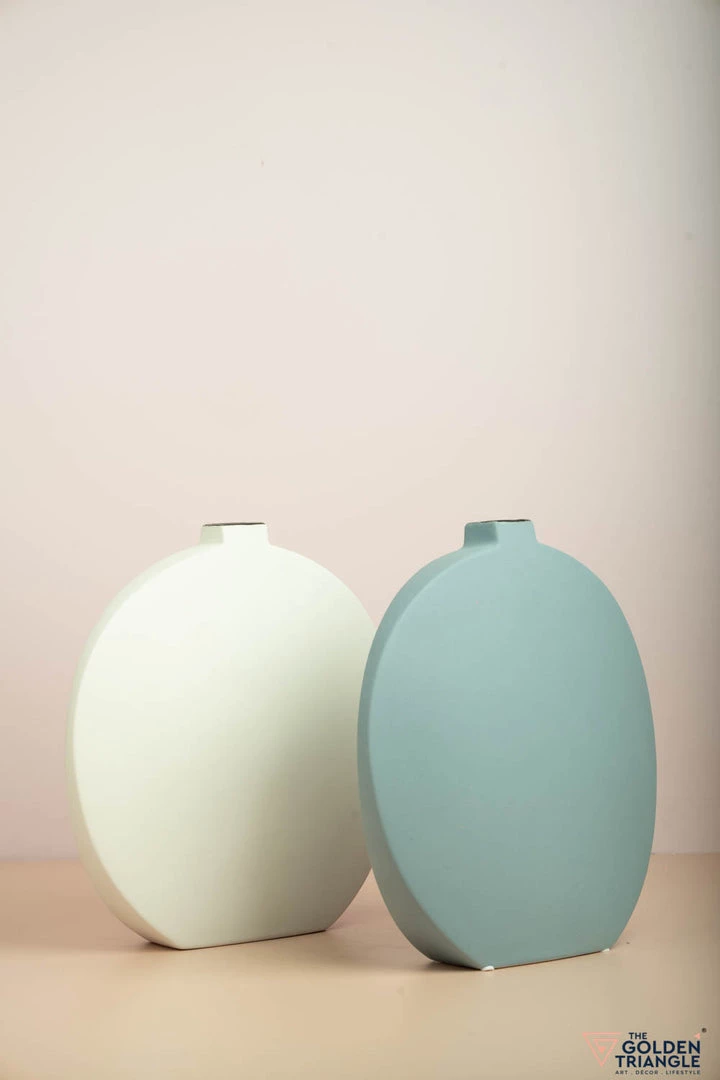 The Golden Triangle India Vases Iben Nordic Vase - Sky Blue 8 The Golden Triangle India Vases Iben Nordic Vase - Sky Blue