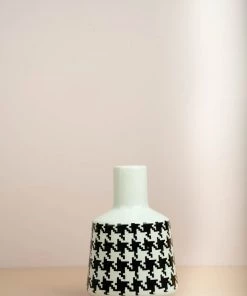 The Golden Triangle India Houndstooth Ceramic Vase Vases 10 The Golden Triangle India Houndstooth Ceramic Vase Vases