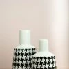 The Golden Triangle India Houndstooth Ceramic Vase Vases