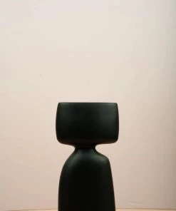 The Golden Triangle India Vases Canoe Vase - Black