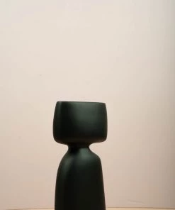 The Golden Triangle India Vases Canoe Vase - Black