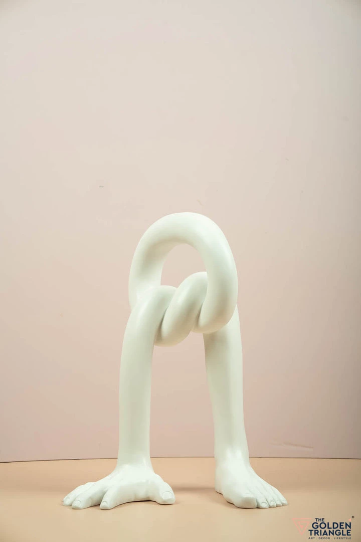 The Golden Triangle India Knotted Hand And Leg - White 4 The Golden Triangle India Knotted Hand And Leg - White