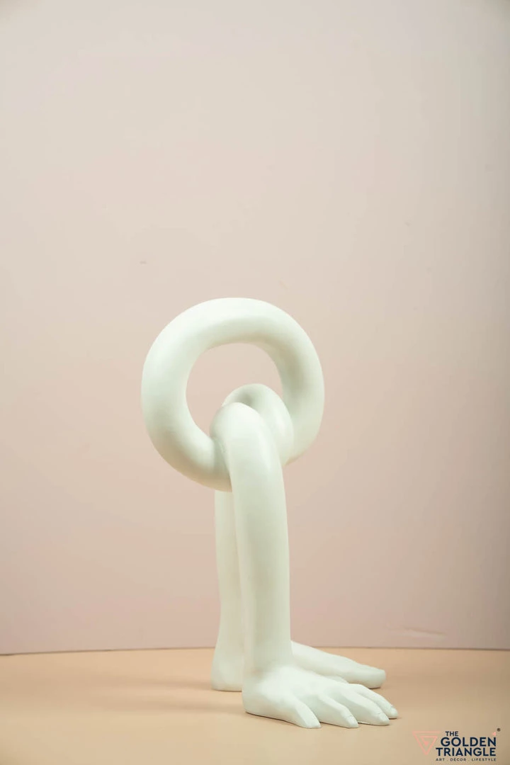 The Golden Triangle India Knotted Hand And Leg - White 6 The Golden Triangle India Knotted Hand And Leg - White