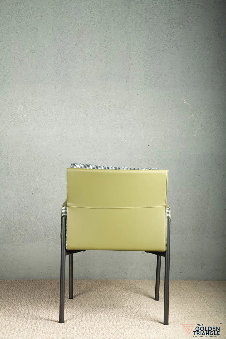 The-Golden-Triangle-India Orlando Houndstooth Accent Chair - Green Furniture 6 The-Golden-Triangle-India Orlando Houndstooth Accent Chair - Green Furniture