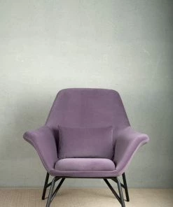 The-Golden-Triangle-India Alan Accent Chair - Purple