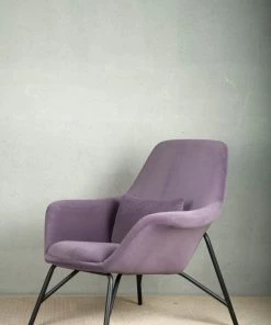 The-Golden-Triangle-India Alan Accent Chair - Purple