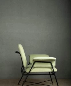 The-Golden-Triangle-India Furniture Mae Accent Chair - Mint Green