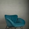 The-Golden-Triangle-India Azure Plush Accent Chair - Teal Furniture