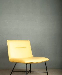 The-Golden-Triangle-India Furniture Yara Yellow Chair - Yellow