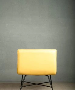 The-Golden-Triangle-India Furniture Yara Yellow Chair - Yellow