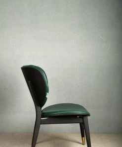 The-Golden-Triangle-India Charlotte Chesterfield Accent Chair - Green Furniture