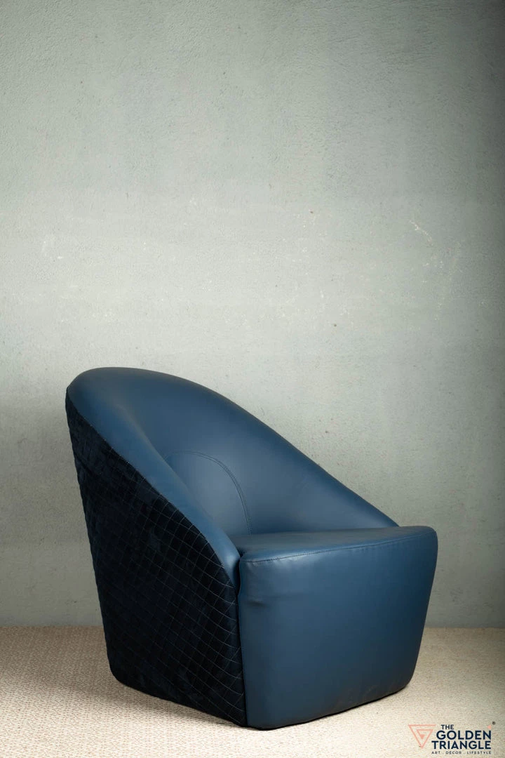 The-Golden-Triangle-India Archie Accent Chair - Blue Sale 4 The-Golden-Triangle-India Archie Accent Chair - Blue Sale