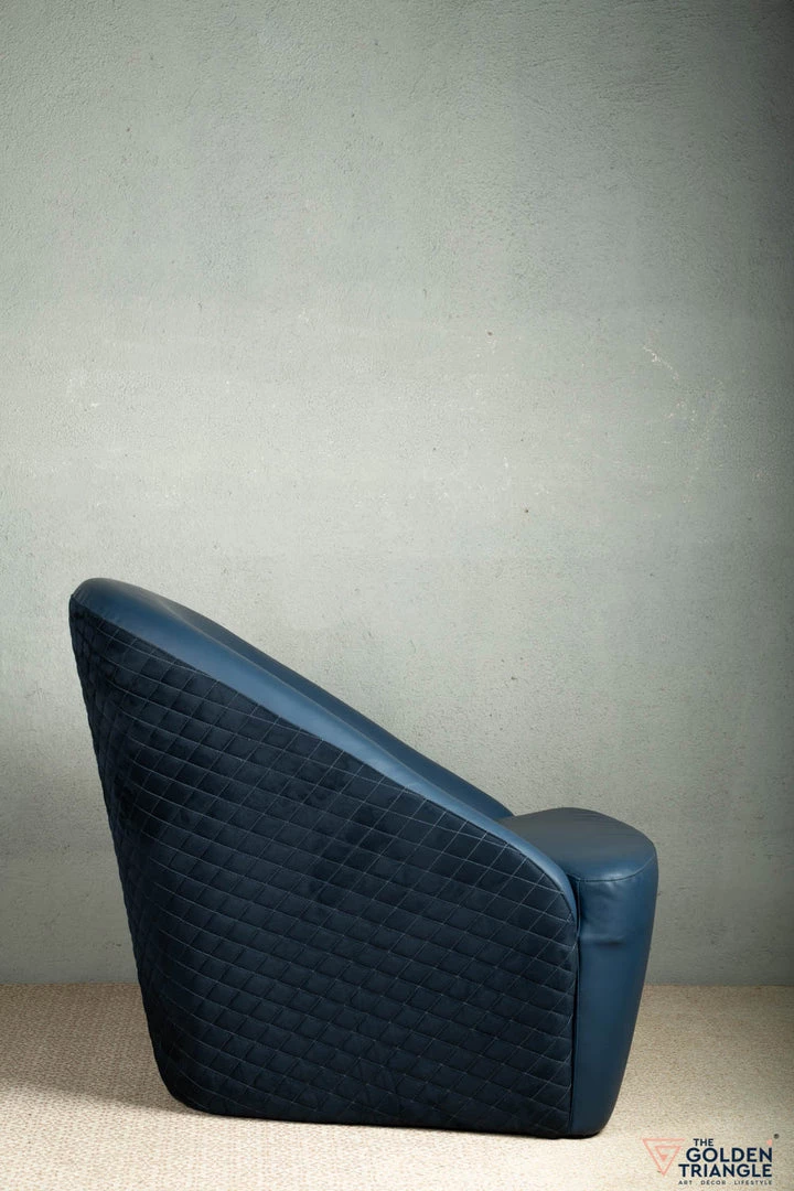 The-Golden-Triangle-India Archie Accent Chair - Blue Sale 5 The-Golden-Triangle-India Archie Accent Chair - Blue Sale