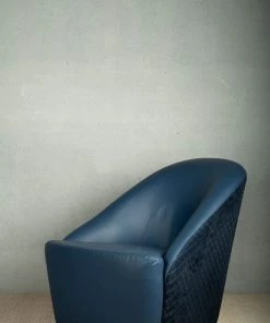 The-Golden-Triangle-India Archie Accent Chair - Blue Sale