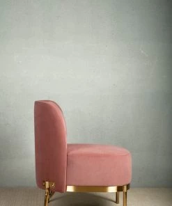 The-Golden-Triangle-India Furniture Harvey Accent Chair - Blush Pink