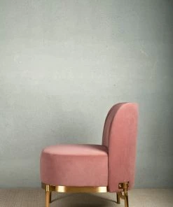The-Golden-Triangle-India Furniture Harvey Accent Chair - Blush Pink