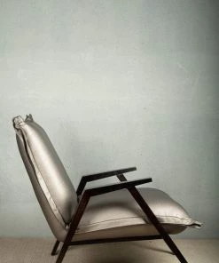 The-Golden-Triangle-India Maeve Metallic Accent Chair - Grey