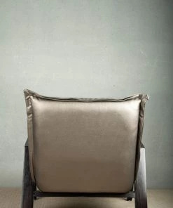 The-Golden-Triangle-India Maeve Metallic Accent Chair - Grey