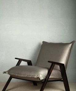 The-Golden-Triangle-India Maeve Metallic Accent Chair - Grey