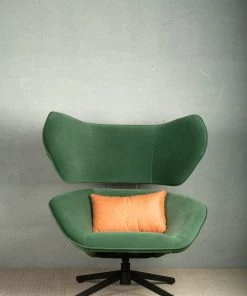 The-Golden-Triangle-India Emerald Swivel Chair - Emerald Green Furniture