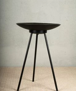 The-Golden-Triangle-India Raro - Side Table - Black Furniture