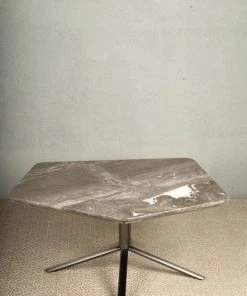 The-Golden-Triangle-India Furniture Minimo - Marble And Metal Side Table