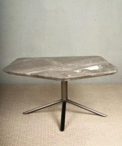 The-Golden-Triangle-India Furniture Minimo - Marble And Metal Side Table