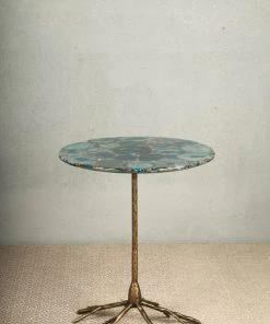 The-Golden-Triangle-India Piedra - Agate Stone Side Table Furniture