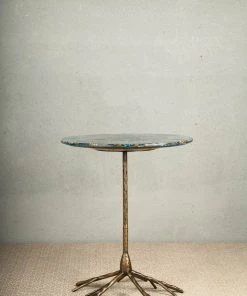 The-Golden-Triangle-India Piedra - Agate Stone Side Table Furniture