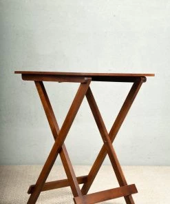 The-Golden-Triangle-India Summer Floral Wooden Foldable Table Tableware