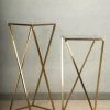 The-Golden-Triangle-India Furniture Vidrio - Glass And Metal End Table