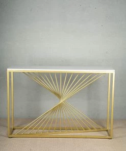 The-Golden-Triangle-India Brizio Console Table - White Console Tables