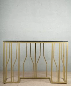 The-Golden-Triangle-India Aldus Console Table - Black