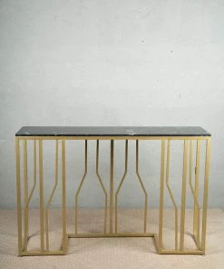 The-Golden-Triangle-India Aldus Console Table - Black